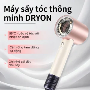 Máy sấy tóc thông minh DRYON D16 - Công nghệ tự động tạm dừng với 5 phụ kiện nhớ